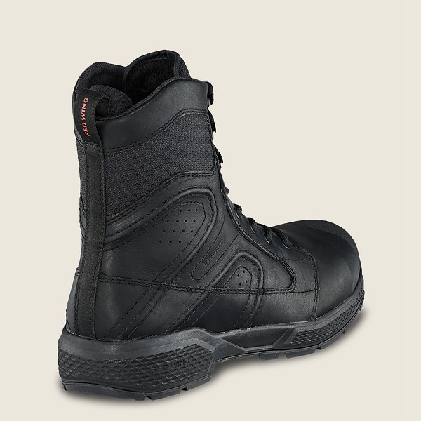 Red Wing Mens Exos Lite - 8-inch Waterproof Csa Toe - Safety Boots Black - 0726KXMRO